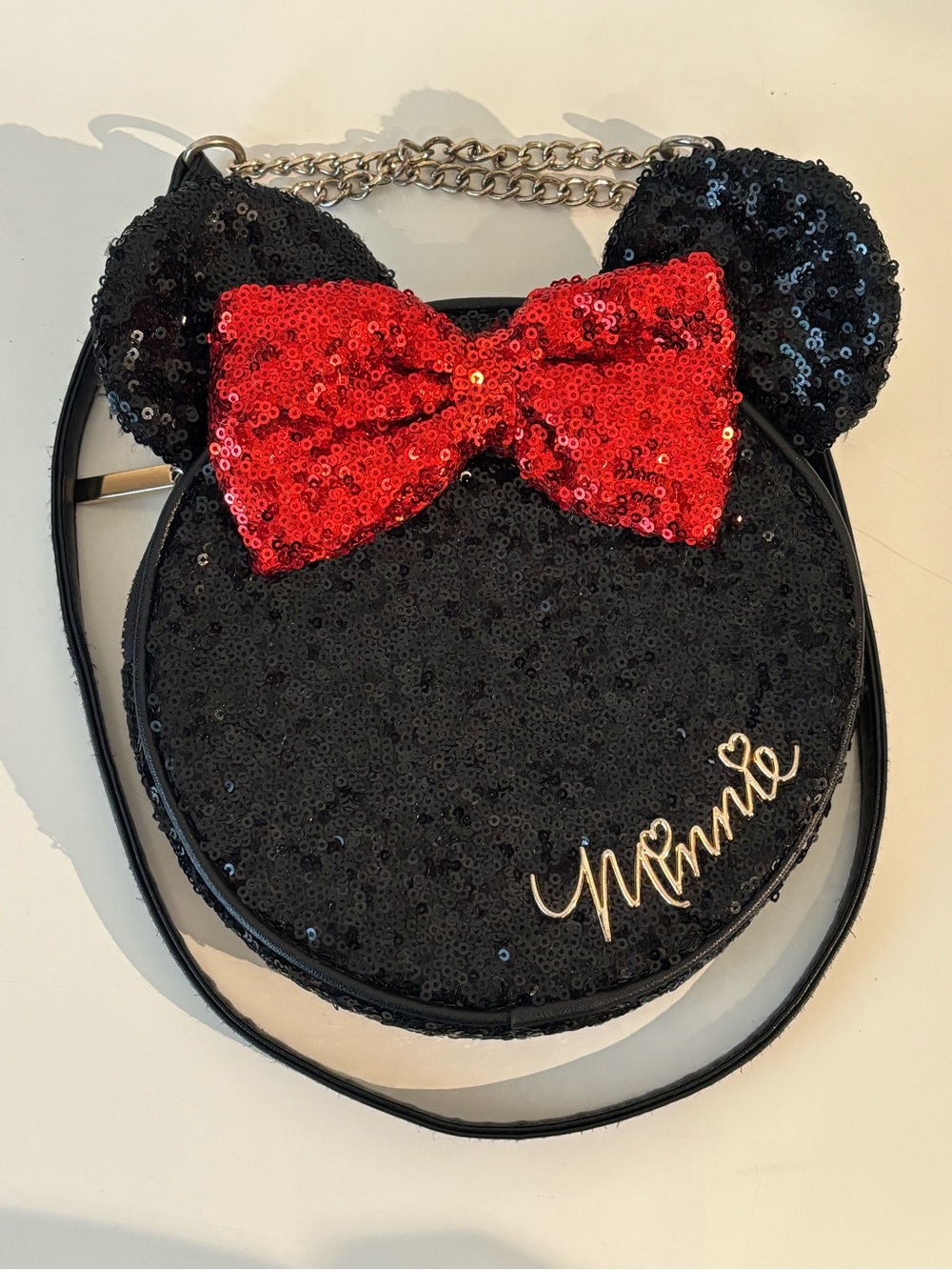 Official shopDisney Minnie Mouse Sequin Crossbody Bag